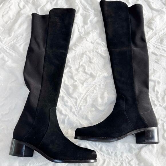 Stuart Weitzman Reserve Bold Suede Over-The-Knee Boots 8.5 New - Picture 3 of 8